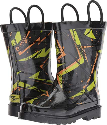 Image of Western Chief Kids Ladybug Rain Boot(Toddler /Little Kid /Big Kid) | Built for outdoor play, pull-on loops for self-dressing, comfort EVA insole, rubber traction outsole, toddler to big kid size