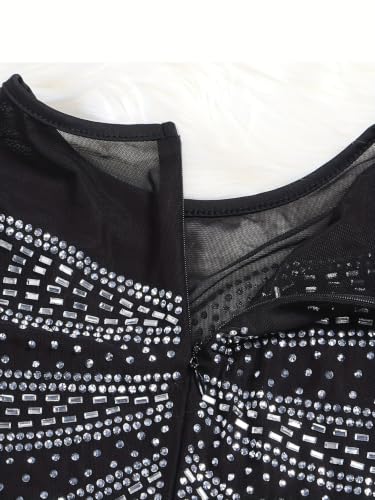 Image of PORRCEY Sexy Elegant Rhinestone Party Club Night Formal Dress for Women