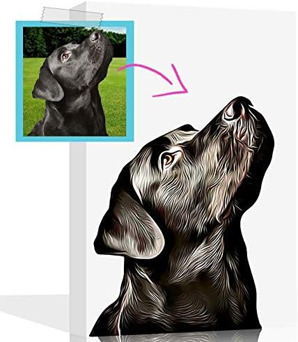 Amazon カスタム犬の絵画キャンバスプリント 犬の絵画 キャンバス上の犬の絵画 8 X 10 アートフレーム ポスター オンライン通販