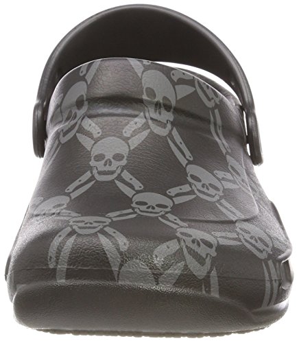 Image of Crocs Unisex Bistro Graphic Clog Clog, Black Black Smoke 05m, 9 UK