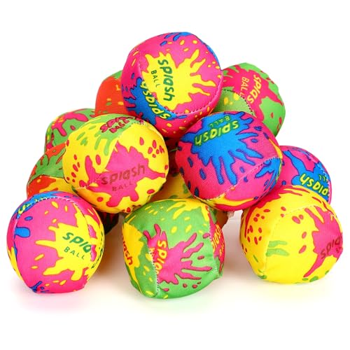 DEARIDAP 12 PCS 2 inches Water Splash Balls, Mini Beach Absorbent Ball, Splash Balls for Pools, Water Ball for Beach Party Favors, Summer Soaking Games