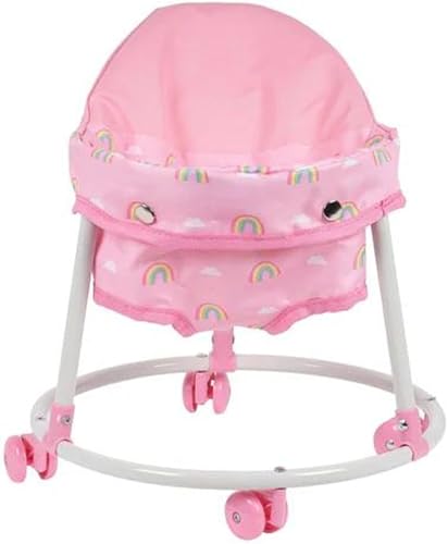 Adora Andador de muñeca de bebé en diseño adorable de rosa arcoíris, se adapta a muñecas de bebé de hasta 16 pulgadas para un juego interactivo e