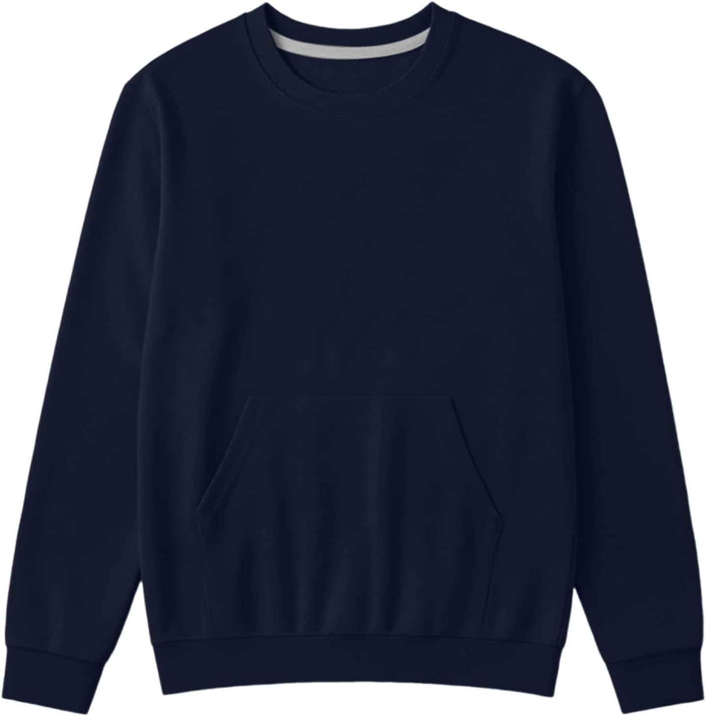 Girls' Fashion Hoodies & Sweatshirts Long Sleeve Solid Crewneck Pullover Top Unisex Kids Cute Baggy Outerwear For Casual Wear
