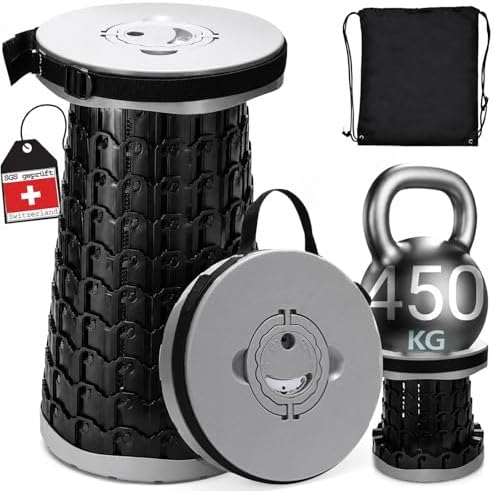 COOLYNX Tabouret Pliant Portable Mini télescopique, Hocker Pliant...