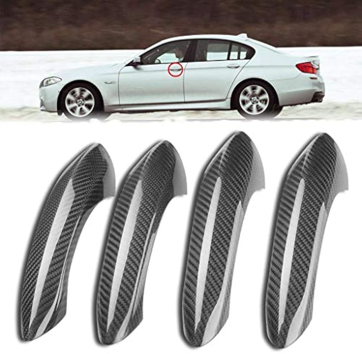 売れ済激安 ドアハンドル Fit For Bmw 5 6 7シリーズf07 F10 F11 5i 528i 535i M5 F06 M6用f07 F10実カーボンファイバー4本カーエクステリアドアハンドルカバートリムフィットのためのフィット 車のドアハンドル ブログ Www Littleshopp Com