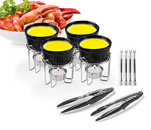 Artestia Ceramic Butter Warmer Set for Seafood