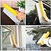 Car Squeegee,12 inch Silicone Automotive Water Wiper for Drying,Flexible Auto T-Bar Water Blade for car, Windshield, Glass, Window, Bathroom(Yellow)