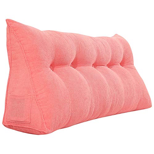 FYMDHB886 Corn Velvet Triangle Long Cushion Double Bedside Big Backrest Tatami Soft Bag Lumbar Pillow High Elastic Sponge Inner Core