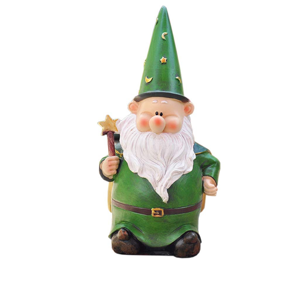 Cadeau d'artisanat en résine : Statue d'elfe de jardin magique unique