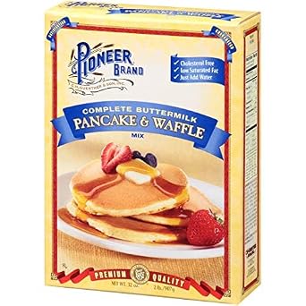Pioneer Brand Complete Buttermilk Pancake & Waffle Mix, 32 Ounce