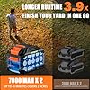 17000 RPM Cordless Leaf Blower with DECERK 7.8AH Battery - 530CFM Powerful Brushless Motor for Lawn Care, 5-Speed Turbo Electric Blower for Dust, Wet-Leaves, Car, Gutters, Lightweight Garden Tool