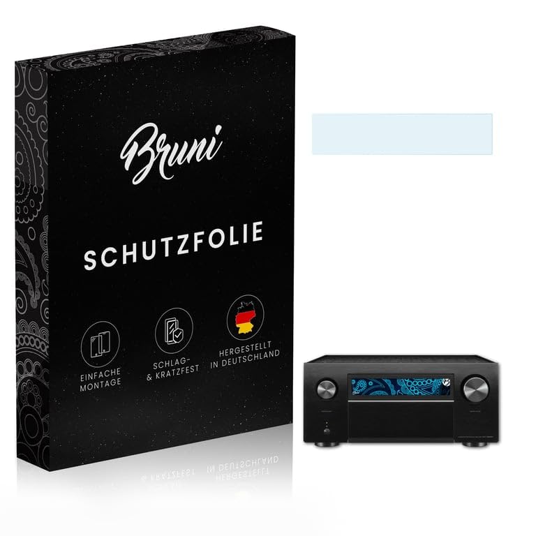 Bruni Screen Protector compatible with Denon AVC-X8500HA Protector Film, crystal clear Protective Film (2X)
