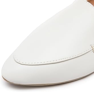 FINIWOR Loafers Flats Shoes Women Pointed Toe Dress Shoes Comfortable Ladies Penny Loafers Slip On Shoes