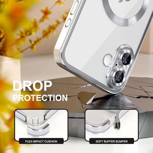 Image of Misea Magnetic for iPhone 17 Case Compatible with MagSafe Silver