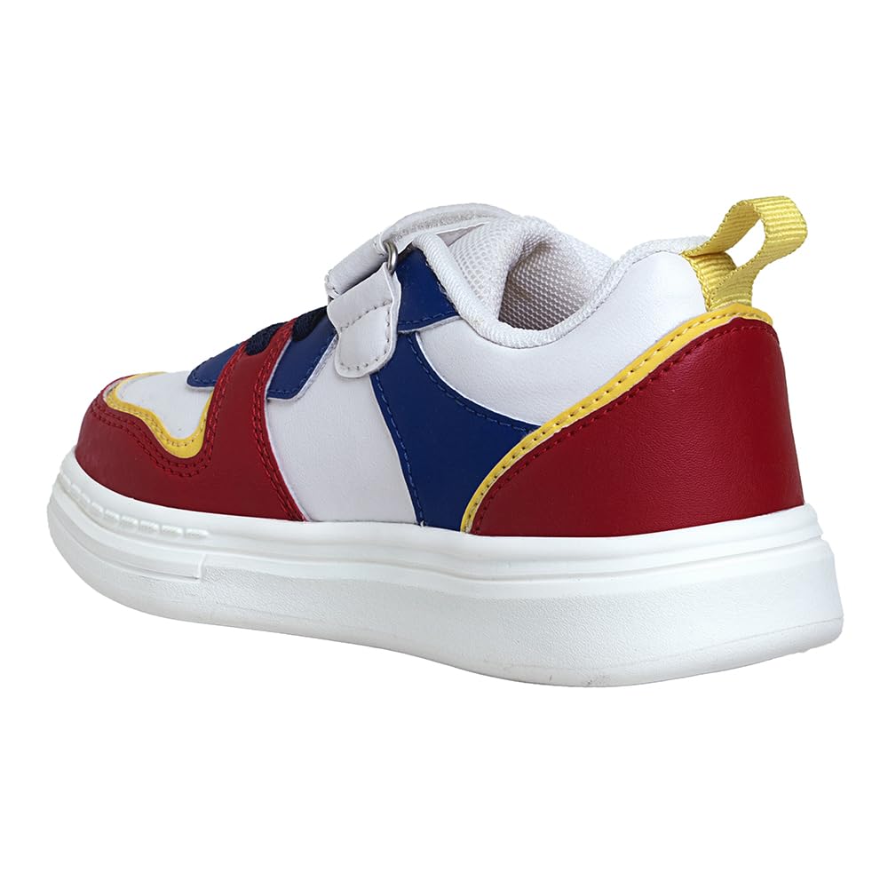Hopscotch Boys Fabric Sneakers in Multi Color, UK:2.5 7