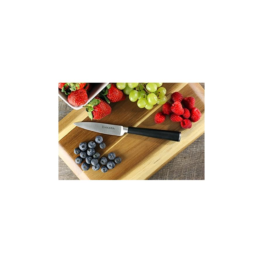 Ginsu-Chikara-Series-Fully-Forged-8-Piece-Japanese-Steel-Knife-Set--Cutlery-Set-with-420J-Stainless-Steel-Kitchen-Knives--Toffee-Finish-Block-07138DS Ginsu Chikara Series Forged 8-Piece Japanese Knife Set - Premium Cutlery Set with 420J Stainless Steel Kitchen Knives and Toffee Bamboo Block