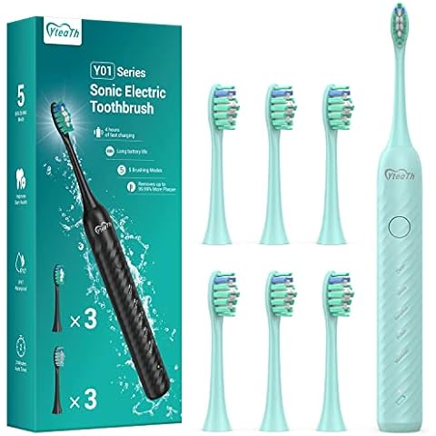 Cepillo de Dientes Eléctrico YteaTh Y01 con 6 Cabezales y 5 Modos Cover