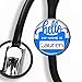 Stethoscope Tag - Hello My Name is. Blue - Personalized Name - Steth ID Tag/Nurse Badge