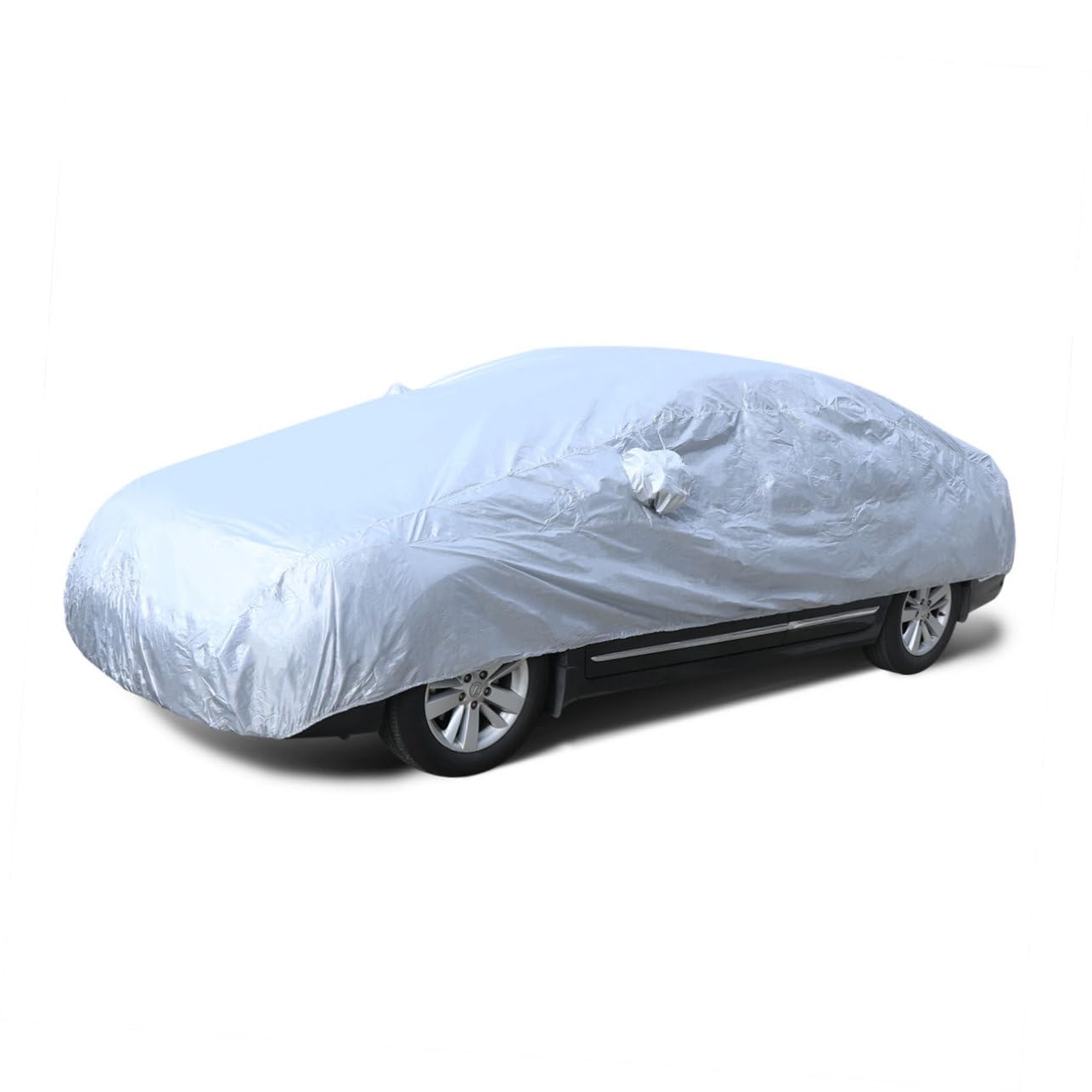 COOLHIYA Outdoor Car Cover Silver Protector for Uv Rain and Snow Fits and Suvs Breathable Design Compact Storage — view 2