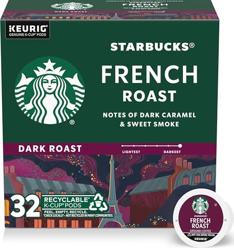 Starbucks K-Cup Coffee Pods, Dark Roast Hot or...