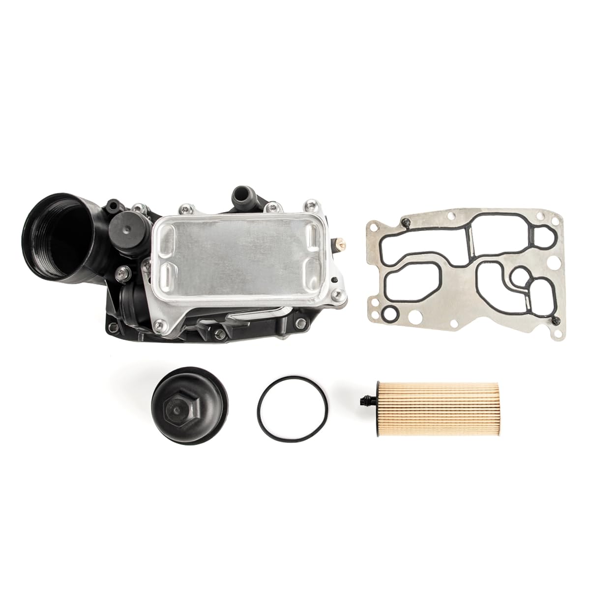 LST Ölfiltergehäuse Dichtungssatz Ölfilter Deckel Ölkühler Wärmetauscher Thermostat Gehäuse kompatibel mit BMW 1 2 3 4 5 6 7 X1 X3 X4 X5 X6 1.6d 2.0d 3.0d 14d 16d 18d 20d 25d 30d 35d 40d N47 N57