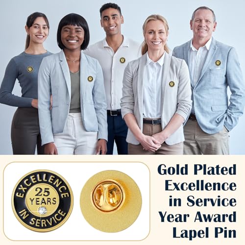 Image of Ferreve 50 /20 Pcs Year of Service Pins Employee Excellence Award Lapel Pin Performance Recognition Reward Anniversary