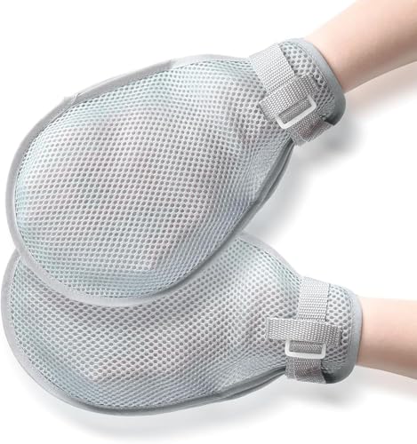 Genérico Guantes para Pacientes Ancianos Manoplas Anti-Arañazos Evita Lesiones Manoplas Escaras Manos Y Muñecas Manoplas Anti-Arañazos Evita Lesiones Antiarañazos Guantes