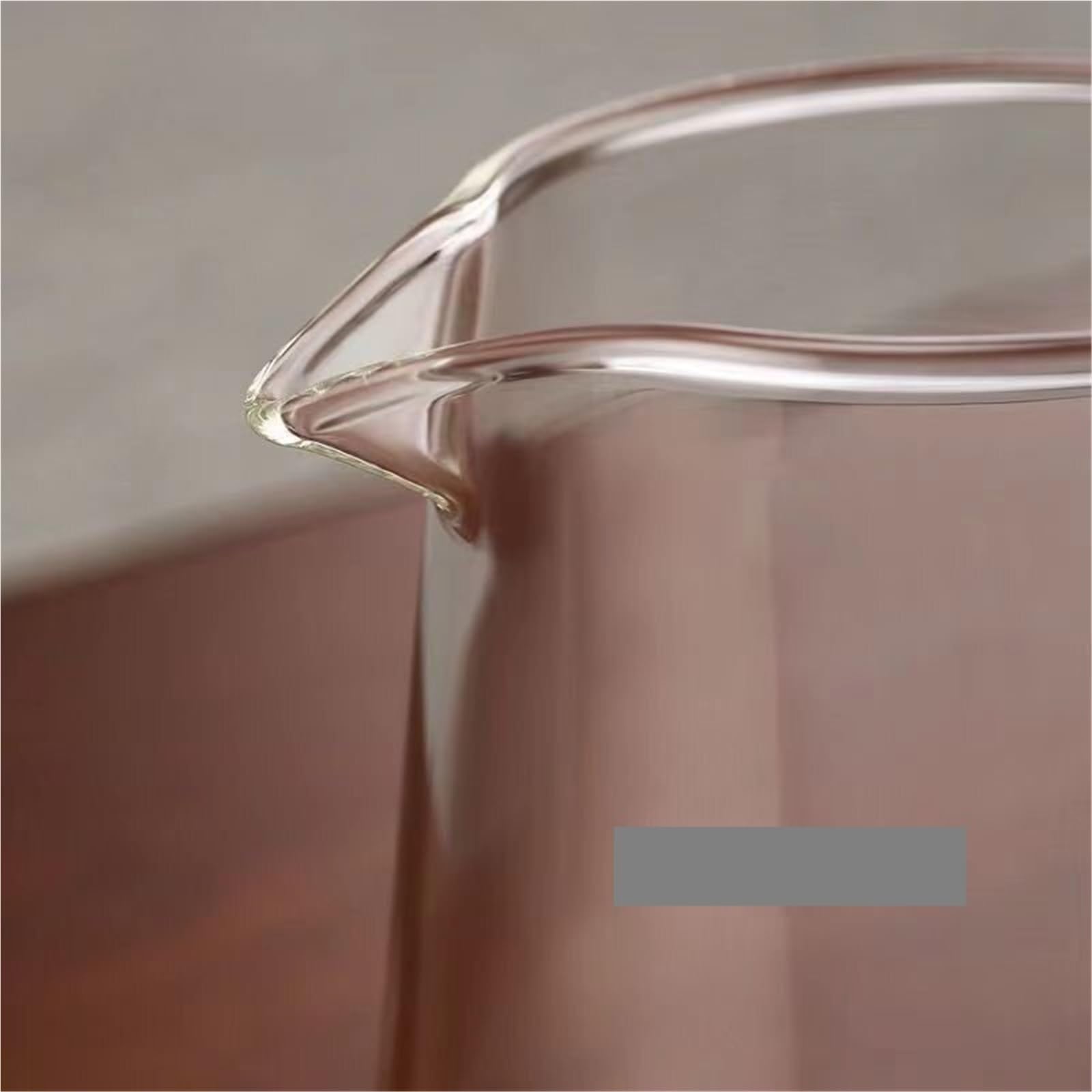 UPKOCH Brocca In Vetro Trasparente 450ml Con Manico – Perfetta Per Latte, Caffè, Miele, Salse - 4