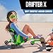 EzyRoller New Drifter-X Ride on Toy for Ages 4 and Older, Up to 150lbs. - Green