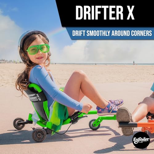 EzyRoller Drifter X Ride On Toy for Kids, Ages 4-12, Up to 154 lbs - Green by EzyRoller - Image 2