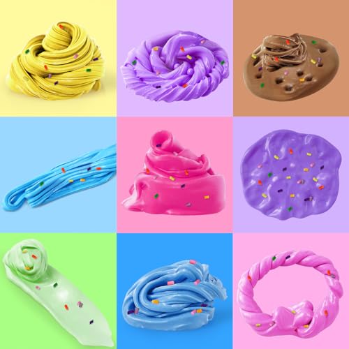 50 Pack Butter Slime Kit for Kids, Slime Toys for Boys & Girls, Scented DIY Slime Toy for Party Favor, Soft and Non-Sticky, Birthday Easter Gifts Prize for Girl Boys Kids 6 7 8 9 10 11 12