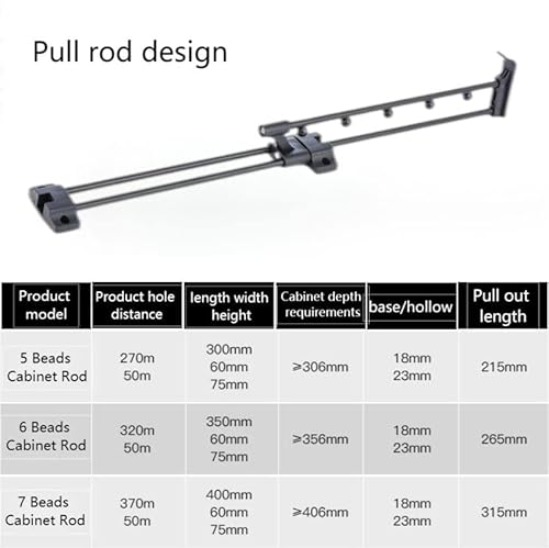 Bgtlgio Heavy Duty Extendable Pull Out Closet Rod，Sliding Wardrobe Closet Valet Rod，Adjustable Clothing Organizer Holder Extendable Wardrobe Rail Tube Rod (15.75") #TOP2
