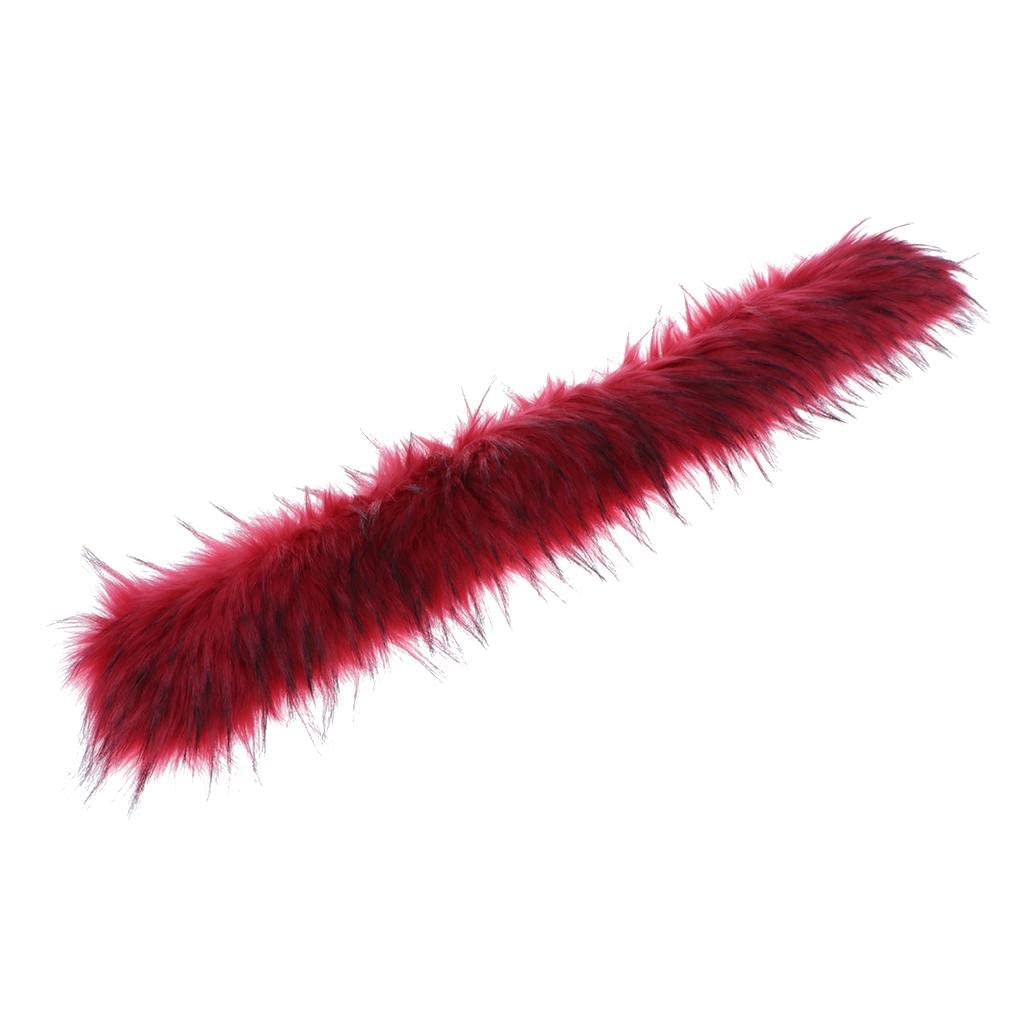 styleheaven Faux Fur Collar Scarf Thick Jacket Sweater Long Clothes Accessory Red-picture-22