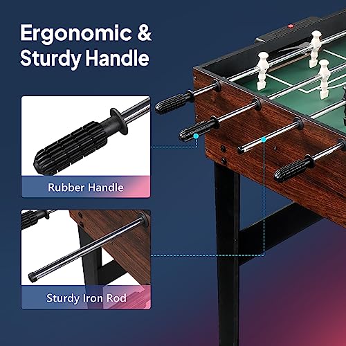 PEXMOR 10 in 1 Multi Game Set für Erwachsene und Familie, 48 Zoll Spieltisch mit Hockey, Kickerball, Pool, Ping Pong, Shuffleboard, Schach, Dame, Bowling, Backgammon – Bild 7