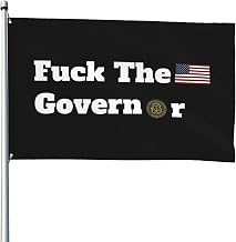 Fuck The Governor Of The Seal State Of Rhode Island Flag 4x6 Ft Outdoor Banner Garden Patio Dormitory Party Decor 4by6 With 2 Brass Grommet
