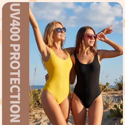 Image of DragonflyDreams Women Large Sunglasses, UV 400 Glasses | Oversized Classic Trend Ladies Sunglasses Sparkling Large Frame