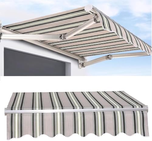 Toldo retráctil de repuesto impermeable de poliéster 280g/m² para balcón 2
