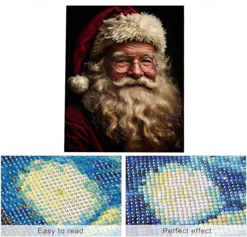 Kit Kits de Broderie au Point de Croix Diamant Noël : Peinture Diamant 5D 70x95cm - 2