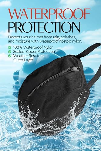 Horze Helmtasche Reithelm, Atmungsaktiv und Wasserdicht, Eine Größe, Schwarz, Schwarz, one Size