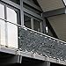 Produktbild Balkon Sichtschutz PVC | 90x600 cm | Extra Blickdicht | Wetterfest | mit UV-Schutz | Deko für Balkongeländer | 6 Farben & Designs (Schiefer)