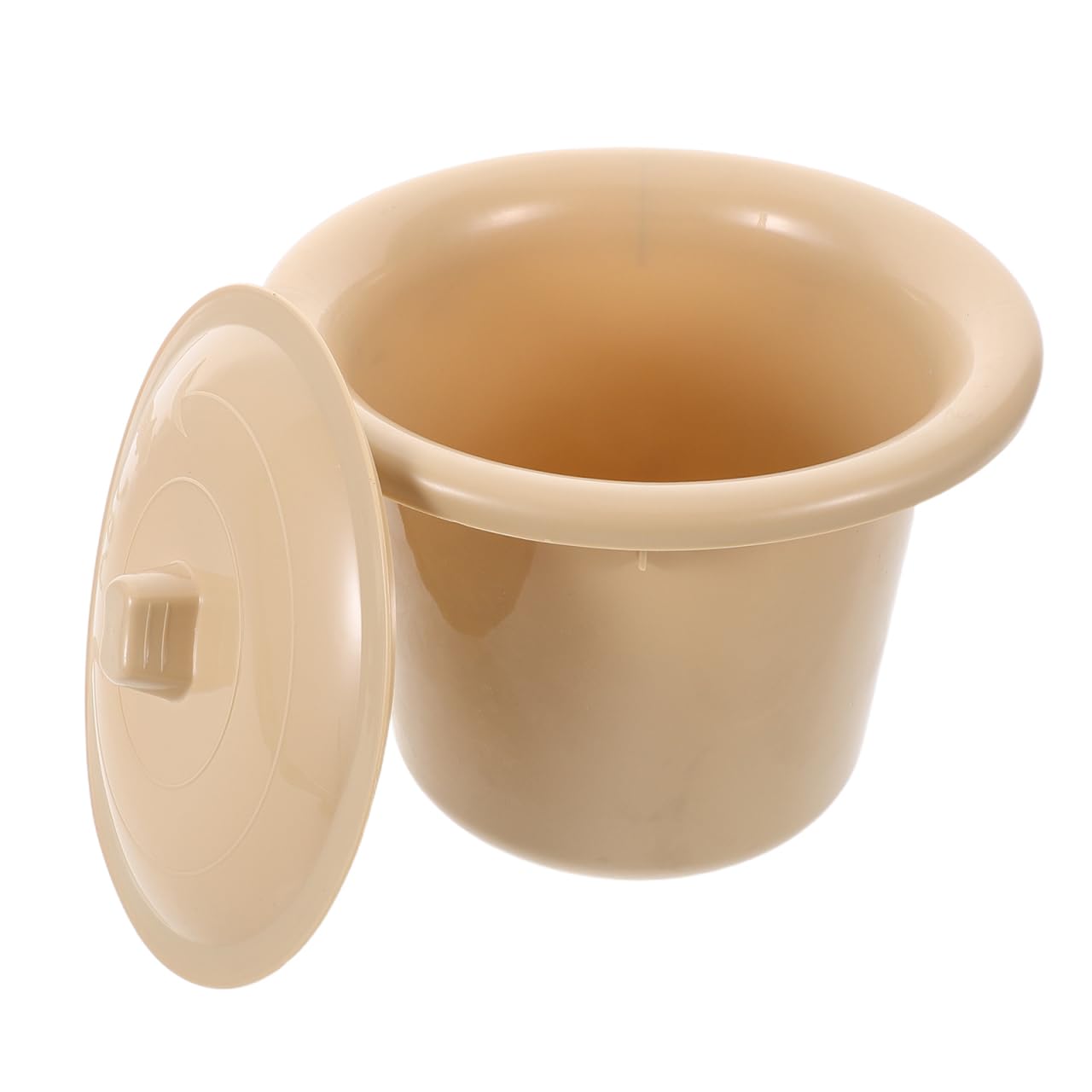 Pot de Chambre Adulte Seau Toilette Hygiénique Plastique avec Couvercle | Vase de Nuit Portable avec Couvercle Hermétique pour Chambre & Voyage. Seau Hygiénique Ergonomique en Plastique Épais