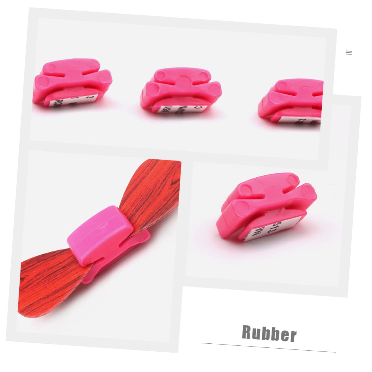 Yardwe 2sets 3 Pcs Guitar Pick Clips Self Adhesive Plectrum Holders Lightweight and Portable Guitar Plectrum Clamps for Organized Storage Prevents Picks From Falling Off 3pcs*2