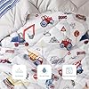 PPOLCA Truck Twin Comforter Set for Boys, 5 Pieces Kids Bedroom Bedding Set with Sheets and Pillowcase, Super Soft Lightweight for All Seasons, Car, Machine Washable #3