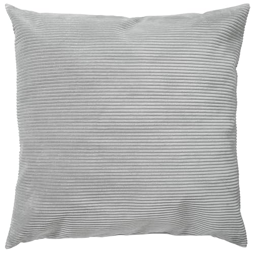 XDREAM XXL Sofakissen aus Cord inkl. kleinem Sofakissen | Gemütliches Sofakissen mit Cord | Liegekissen oder Bodenkissen in Grau | XXL Kissen 90 x 90 cm + 2 Sofakissen 45 x 45 cm