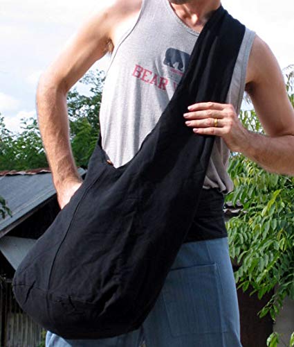 RaanPahMuang Plain Thai Cotton Yaam Monks Shoulder Bag4