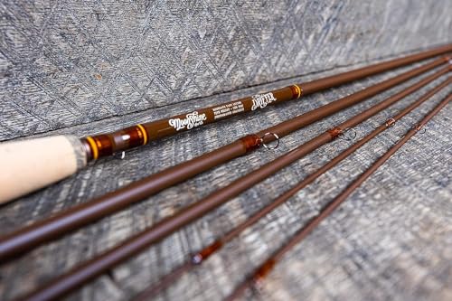 Image of Moonshine Rod Company Fast Action Fly Fishing Rod - Carbon Fiber Graphite Rod with Zippered Travel Case - Drifter II, Vesper, Epiphany ESN, Outcast, Phantom & Rambler Series - 2WT up to 12WT Rods