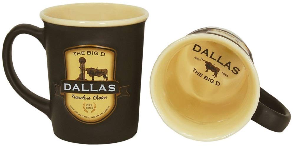 Americaware Dallas 18oz. Emblem Coffee Mug