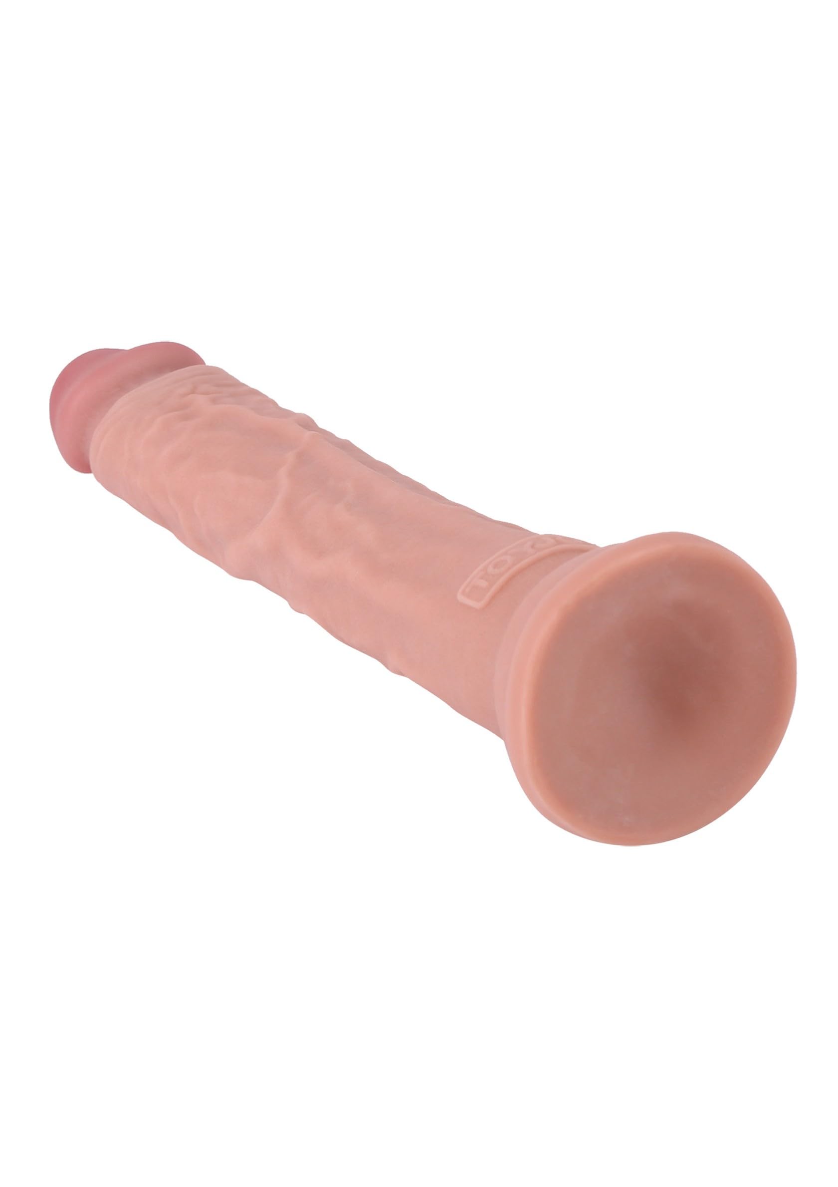 Dildos clásicos marca TOYJOY Deluxe Dual Density Dong 11 In Light skin tone