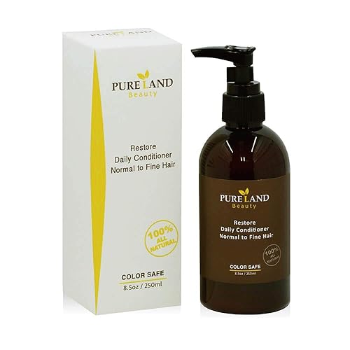 PURELAND Beauty Restore Daily Acondicionador 100% natural, sin sulfato, 8.5 onzas