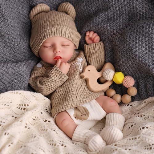 Muñeca Reborn de Silicona BABESIDE 12 Pulgadas Realista miniatura 6